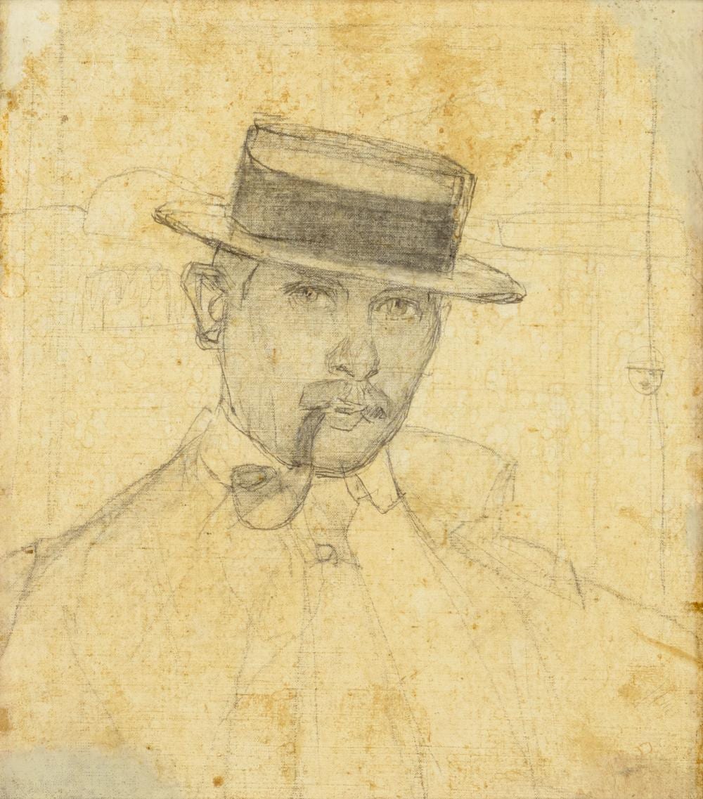 Leon Gaspard comparable auction result: leon gaspard 1882 1964 self portrait