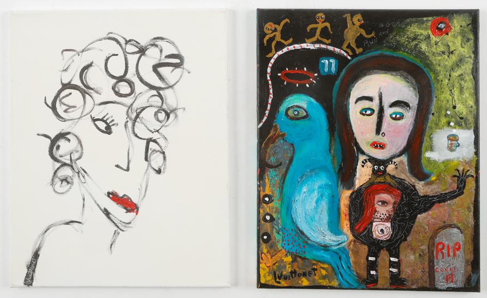 Louis Vuittonet comparable auction result: louis vuittonet american b 1943 two works
