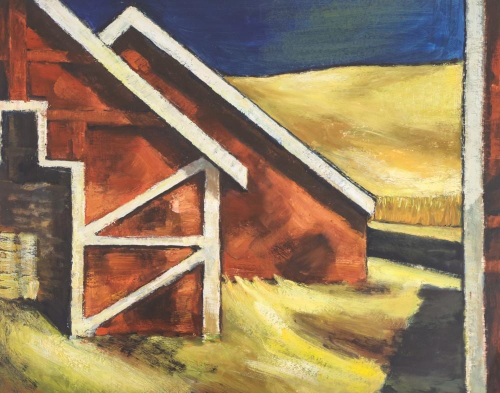 Z.Z. Wei comparable auction result: z z wei old time farm 1991 oil on board