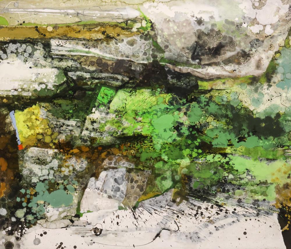 Kathleen Adkison comparable auction result: kathleen gemberling adkison spring swell large oil on canvas
