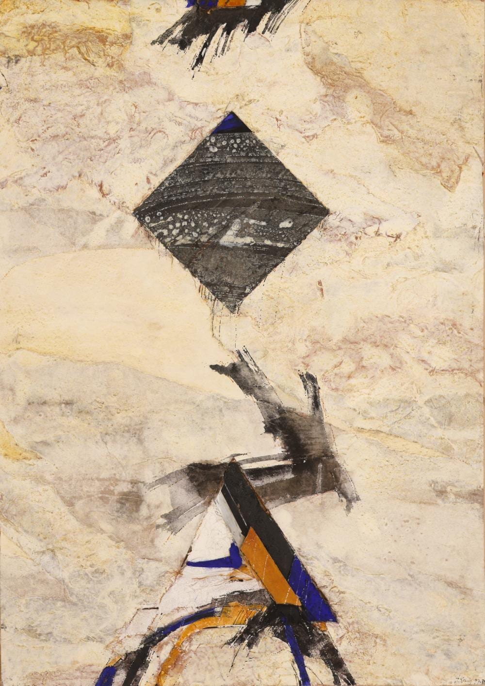John Franklin Koenig comparable auction result: john franklin koenig anti bondo 2 1977 78 mixed media collage