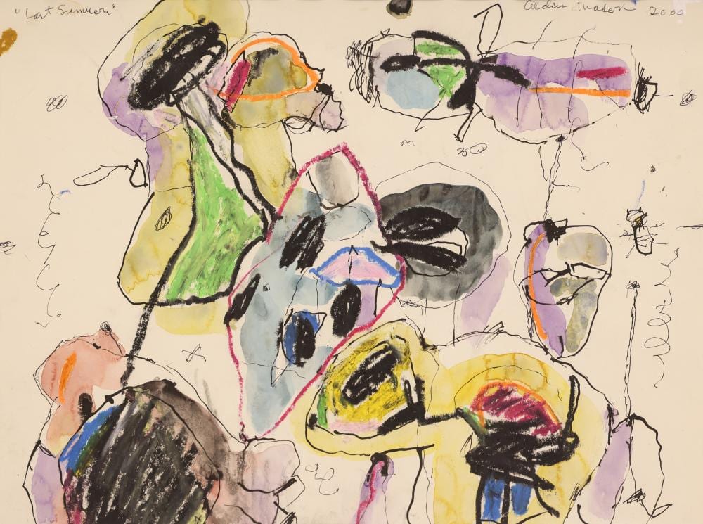 Alden Mason comparable auction result: alden mason last summer 2000 mixed media watercolor