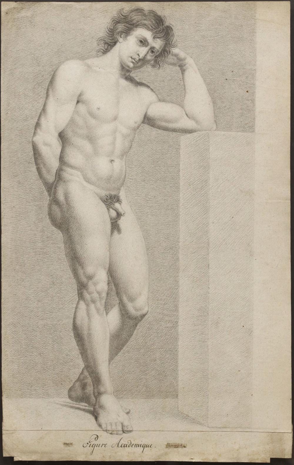 johann heinrich lips 1758 1817 drawing male nude figure academique · Austin Auction Gallery · 2025-09-07 Johann Heinrich Lips comparable auction result: johann heinrich lips 1758 1817 drawing male nude figure academique