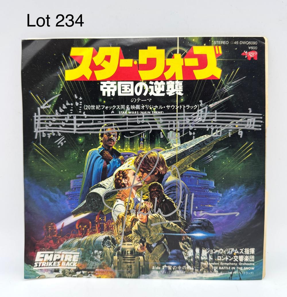 George Lucas comparable auction result: empire strikes back single signed by george lucas