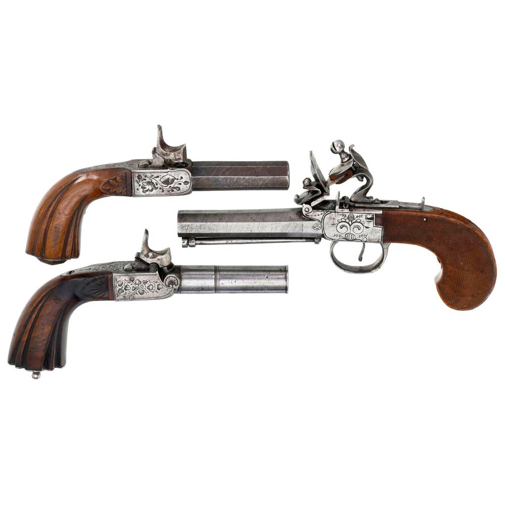 Auction comp thumbnail for 1 Flintlock Pistol and 2 Percussion Pistols (Auction Team Breker, Lot 409)