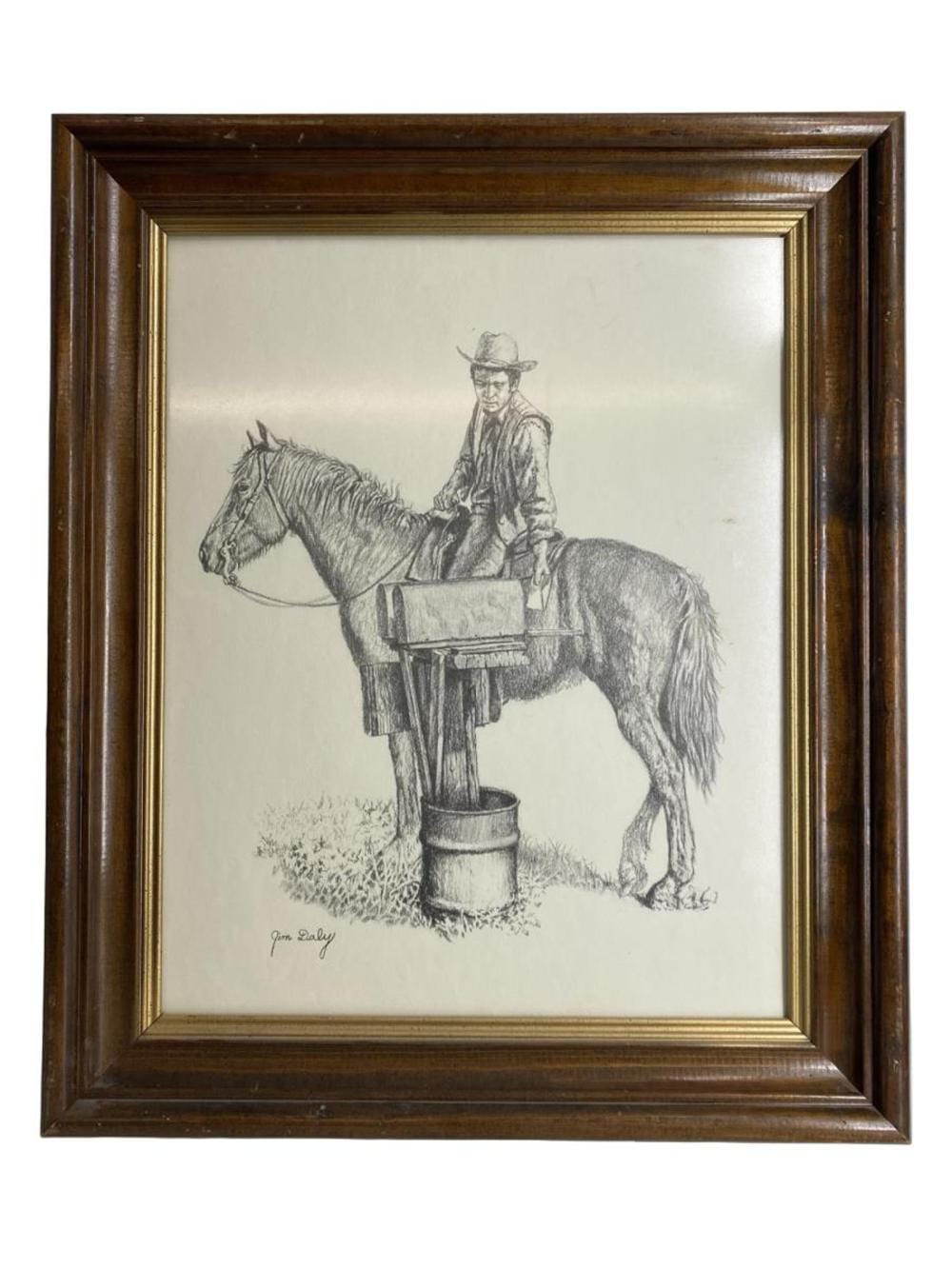 Jim Daly comparable auction result: signed jim daly mail at last sketch