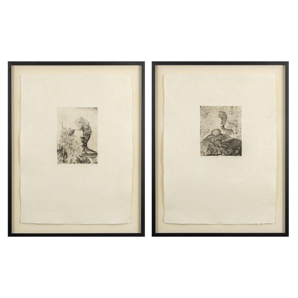 Frans Minnaert comparable auction result: frans minnaert 1929 2011 eigenaardige lucht and wezen two etchings