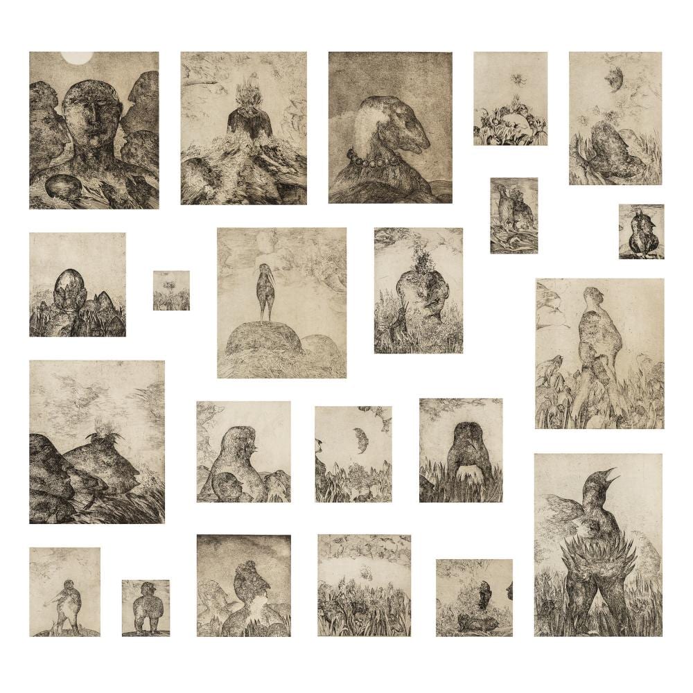 Frans Minnaert comparable auction result: frans minnaert 1929 2011 evening hubert van herreweghe edition claude jongen 1976 22 etchings in a collection folder