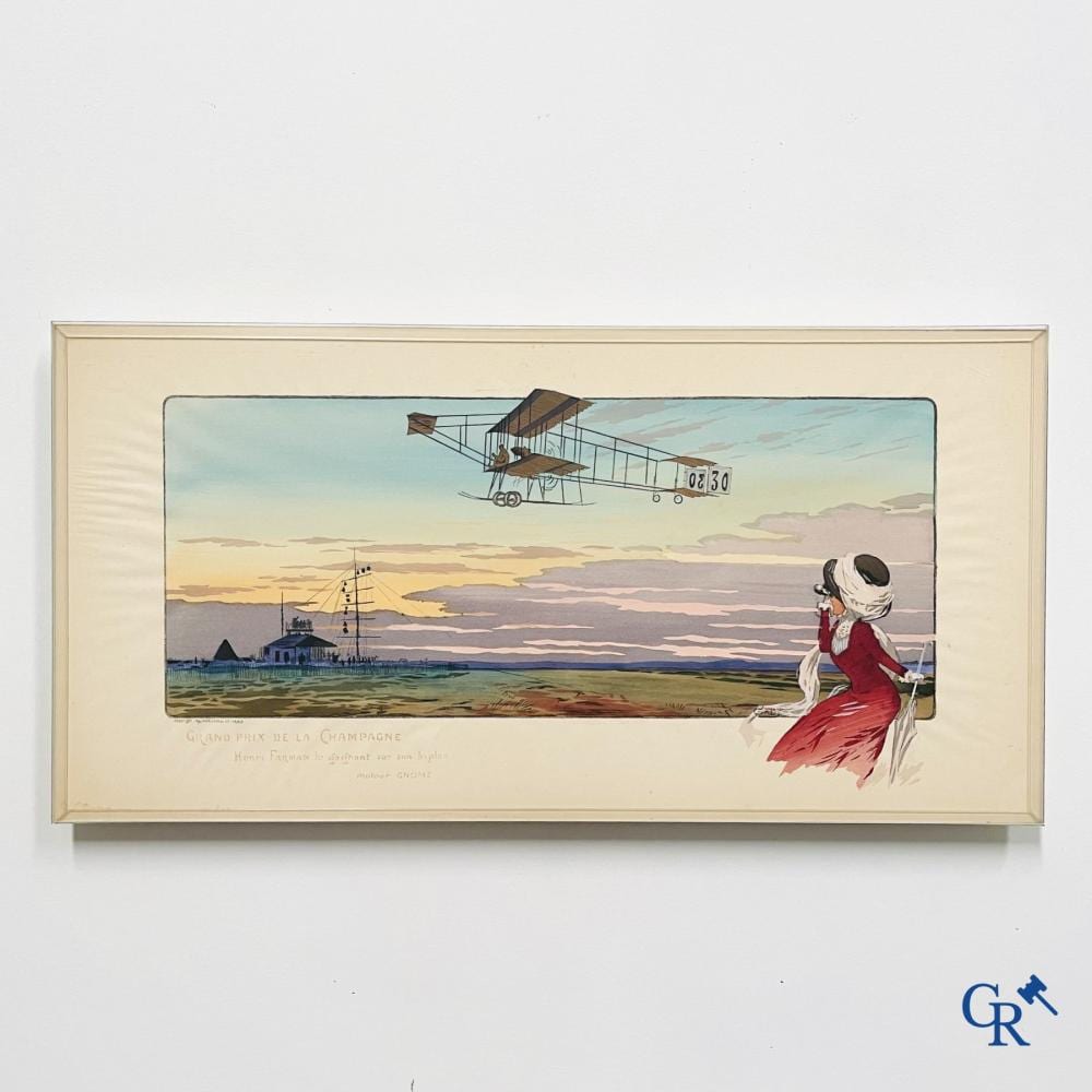 Marguerite Gamy comparable auction result: marguerite gamy 1883 1936 grand prix de la champagne color lithography mabileau et comp paris 1909