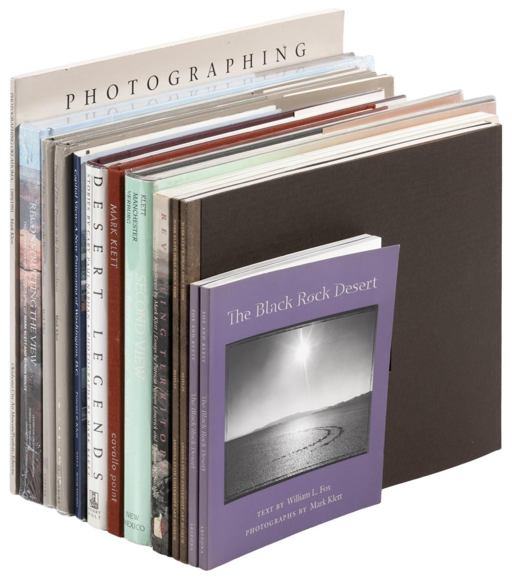 Mark Klett comparable auction result: 13 photography books by mark klett