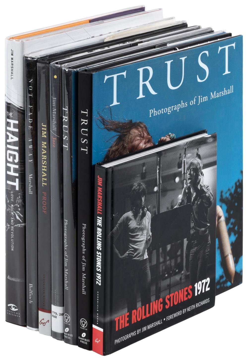 Jim Marshall comparable auction result: seven volume of rock photography by jim marshall