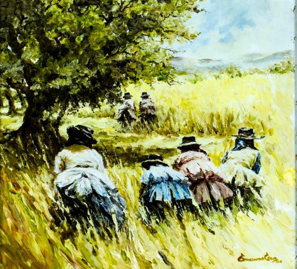 Edmundo Cruz comparable auction result: edmundo cruz portugal 1928 oil painting
