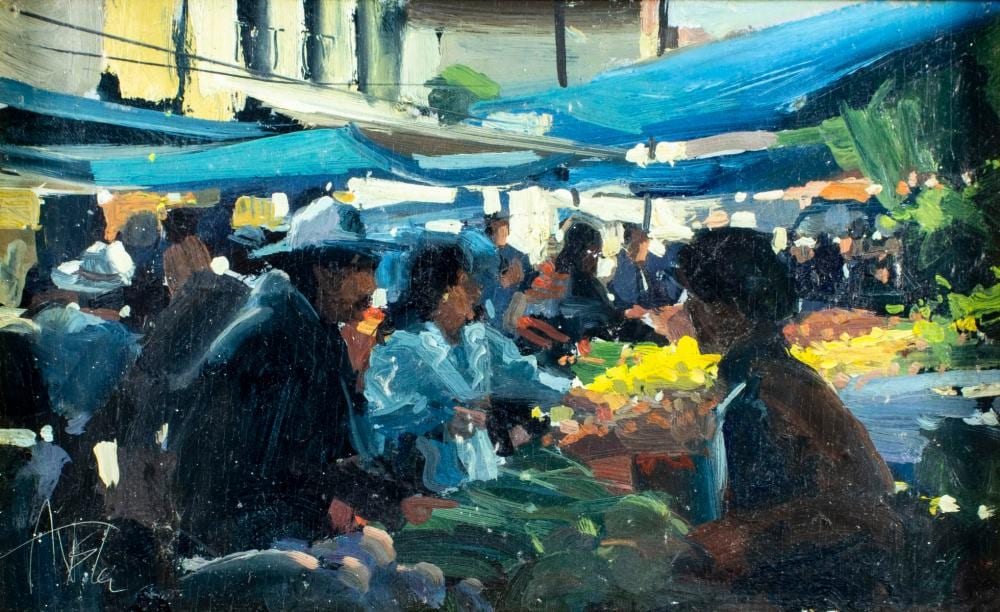 ken auster ca 1949 2016 oil painting · Broward Auction Gallery LLC · 2025-10-26 Ken Auster comparable auction result: ken auster ca 1949 2016 oil painting