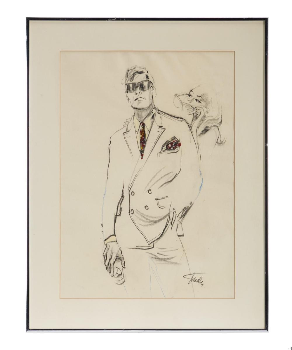 Playboy | Unknown Artist New Linen Look Drawing sold by Julien's Auctions, lot 318 — auction record photograph