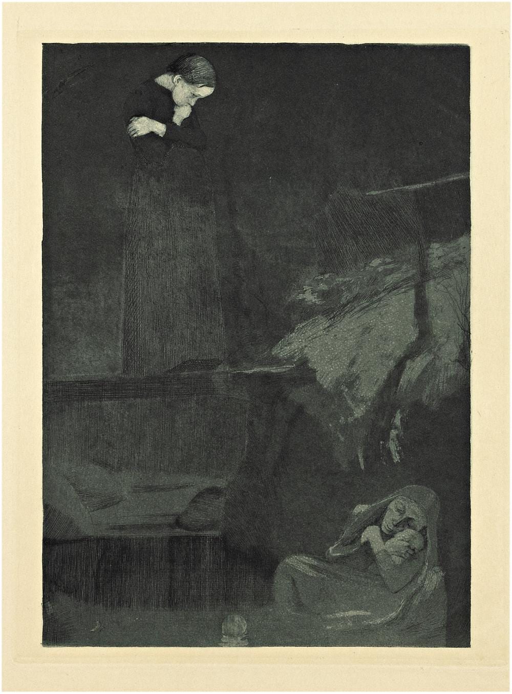 Käthe Kollwitz: Gretchen sold by Galerie Kornfeld Auktionen AG, lot 158 — auction record photograph