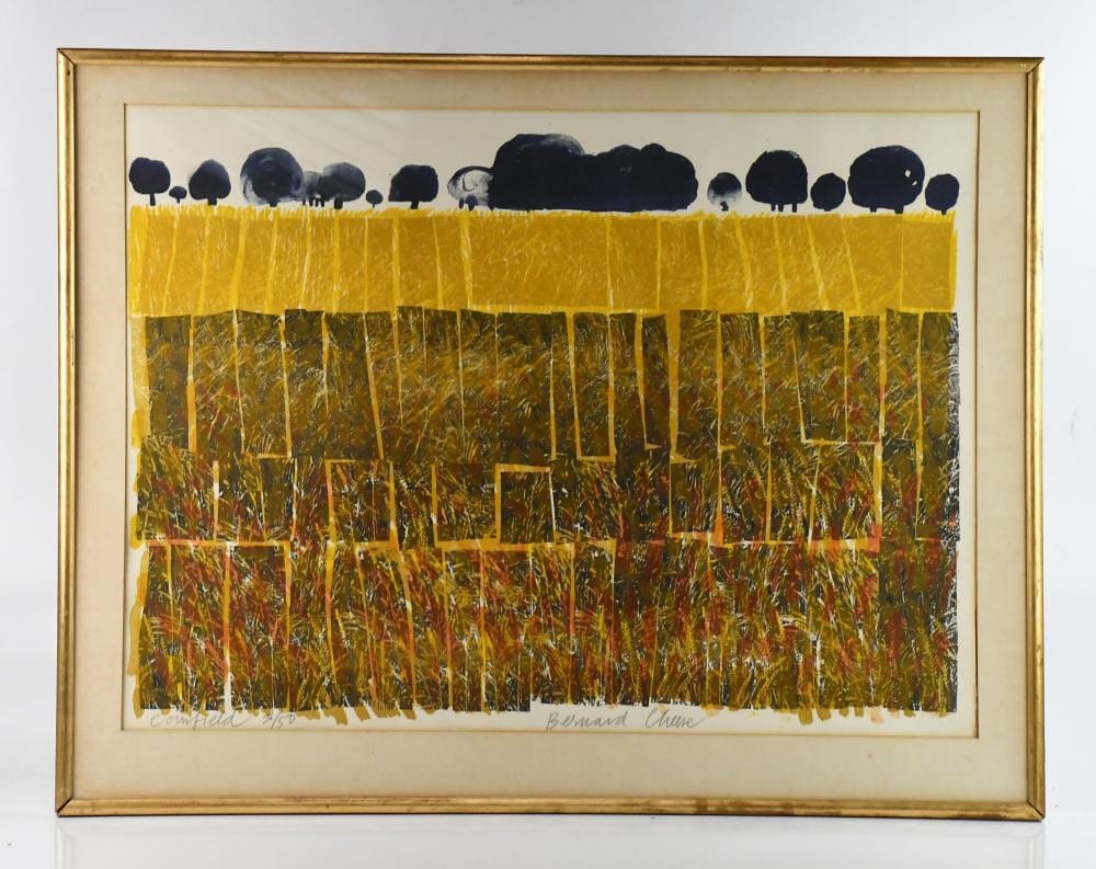 Bernard Cheese comparable auction result: bernard cheese 1925 2013 pencil signed limited edition print cornfield numbered 3 50 57 x 79cm framed and glazed