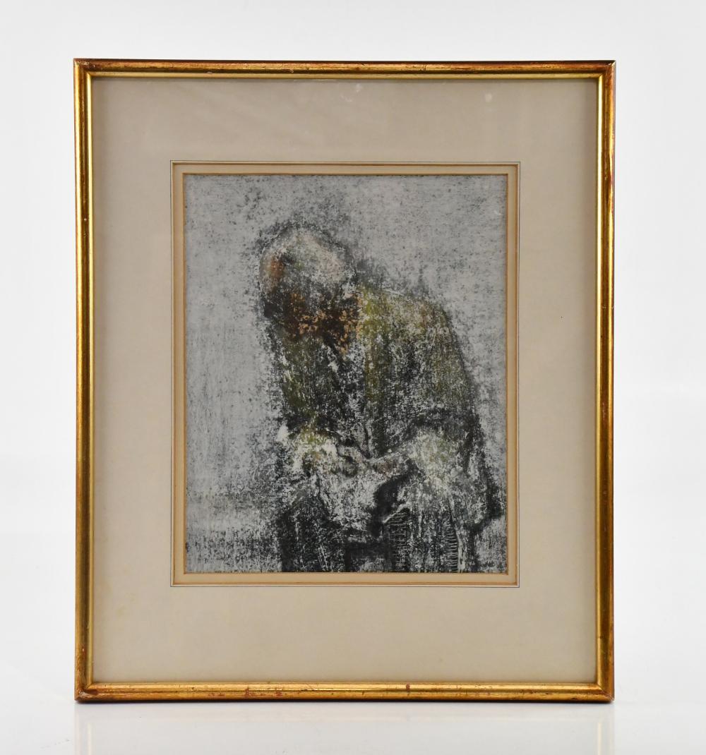 John McCombs comparable auction result: john mccombs 1943 2025 oil vagabond signed and dated 71 32 x 26cm framed and glazed