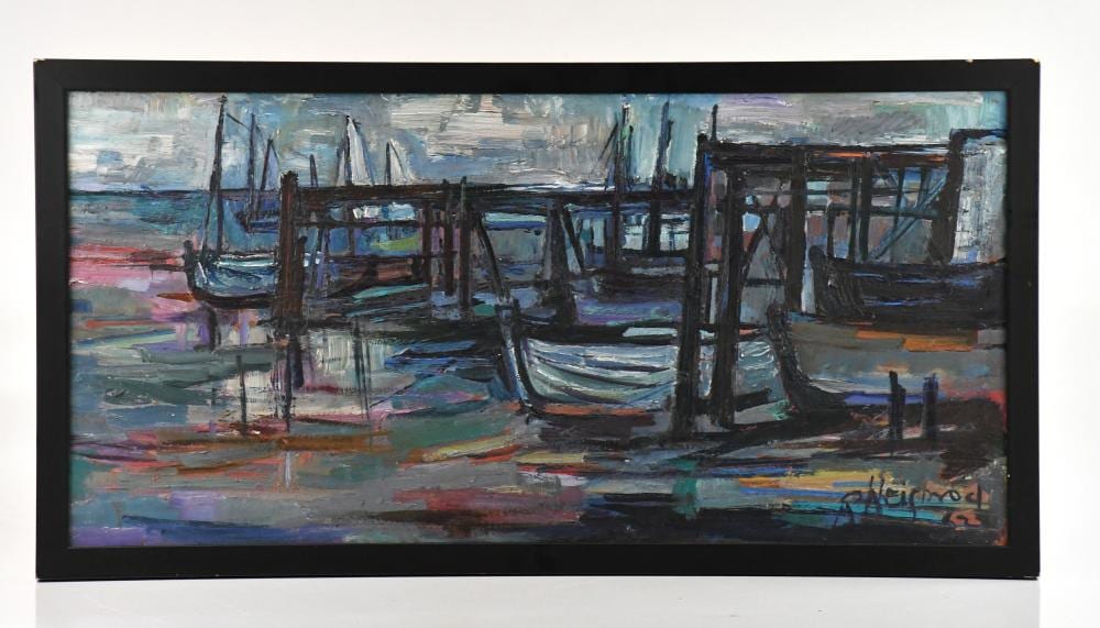Richard Weisbrod comparable auction result: richard weisbrod 1906 1991 oil at skippool signed and dated 62 36 x 75cm framed