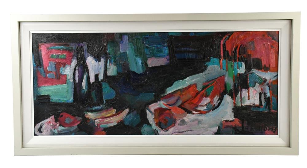 Richard Weisbrod comparable auction result: richard weisbrod 1906 1991 oil on board still life signed inscribed verso 38 x 89cm framed