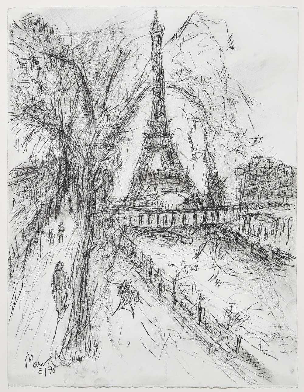 Leslie Marr comparable auction result: leslie marr eiffel tower 1995