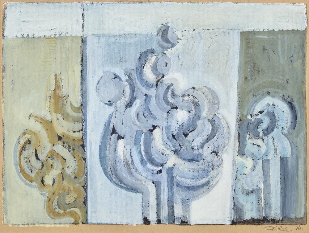 Geoffrey Key comparable auction result: geoffrey key abstracted trees 1966