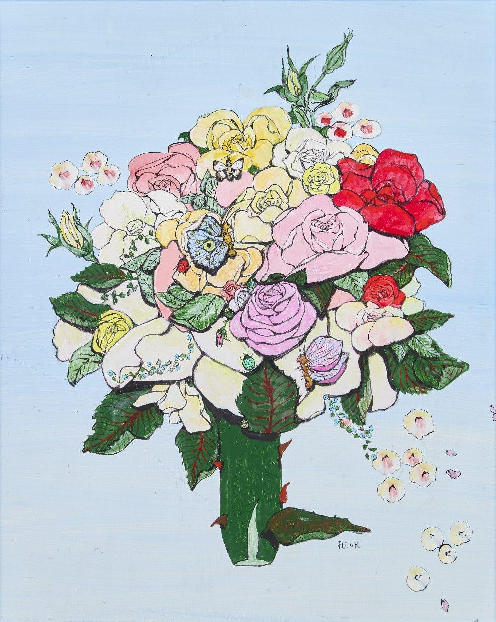 Fleur Cowles comparable auction result: fleur cowles rose family c 1994