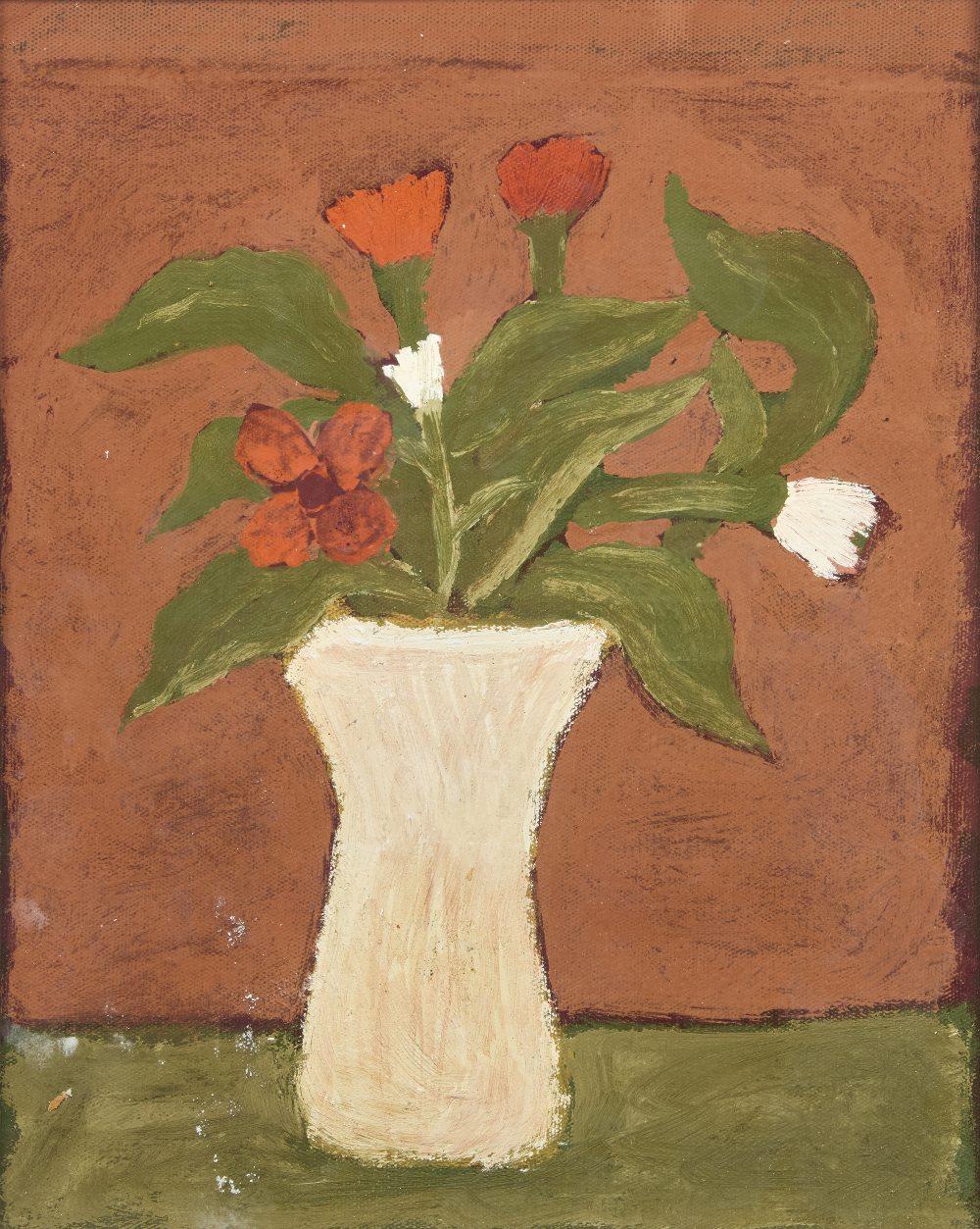 Bryan Illsley comparable auction result: bryan illsley flowers in a vase 1970