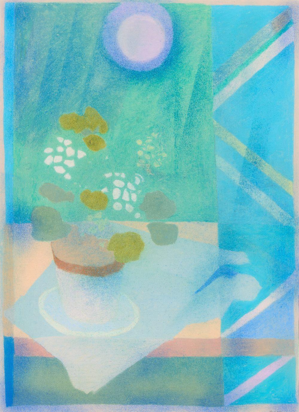 bernard myers geranium 1973 · Roseberys · 2025-09-09 Bernard Myers comparable auction result: bernard myers geranium 1973