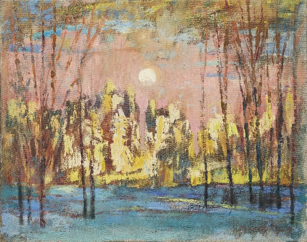 Lloyd Goff comparable auction result: lloyd l zes goff manhattan moon c 1970