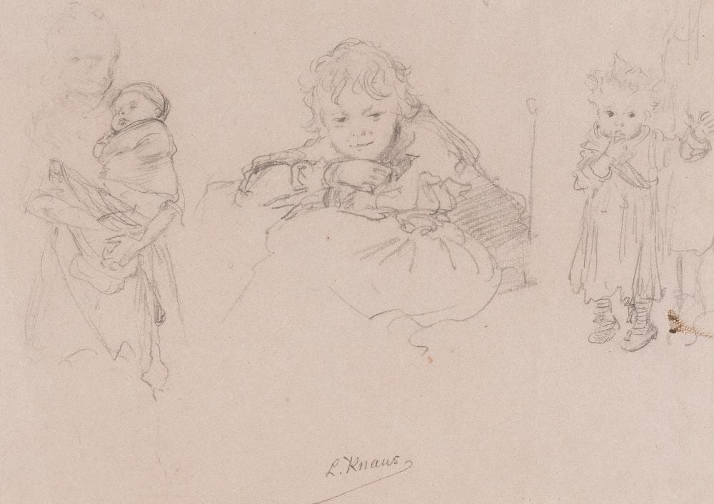 Ludwig Knaus comparable auction result: ludwig knaus kinderszenen