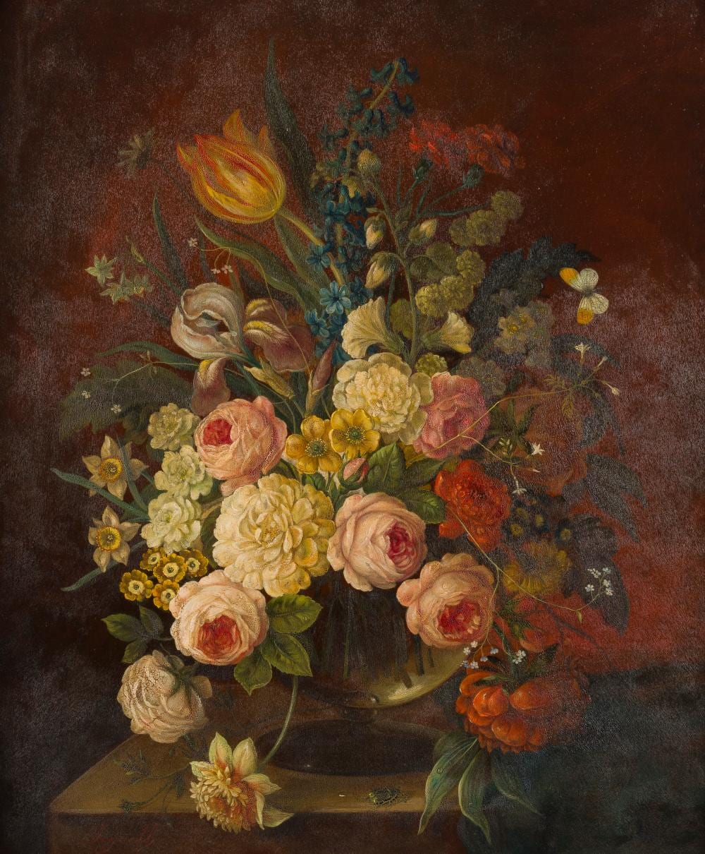 Oskar Robert Dogarth comparable auction result: oskar robert dogarth blumenstillleben