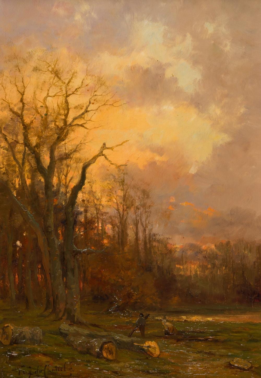Fredericus Jacobus van Rossum du Chattel comparable auction result: fredericus jacobus van rossum du chattel abendlandschaft
