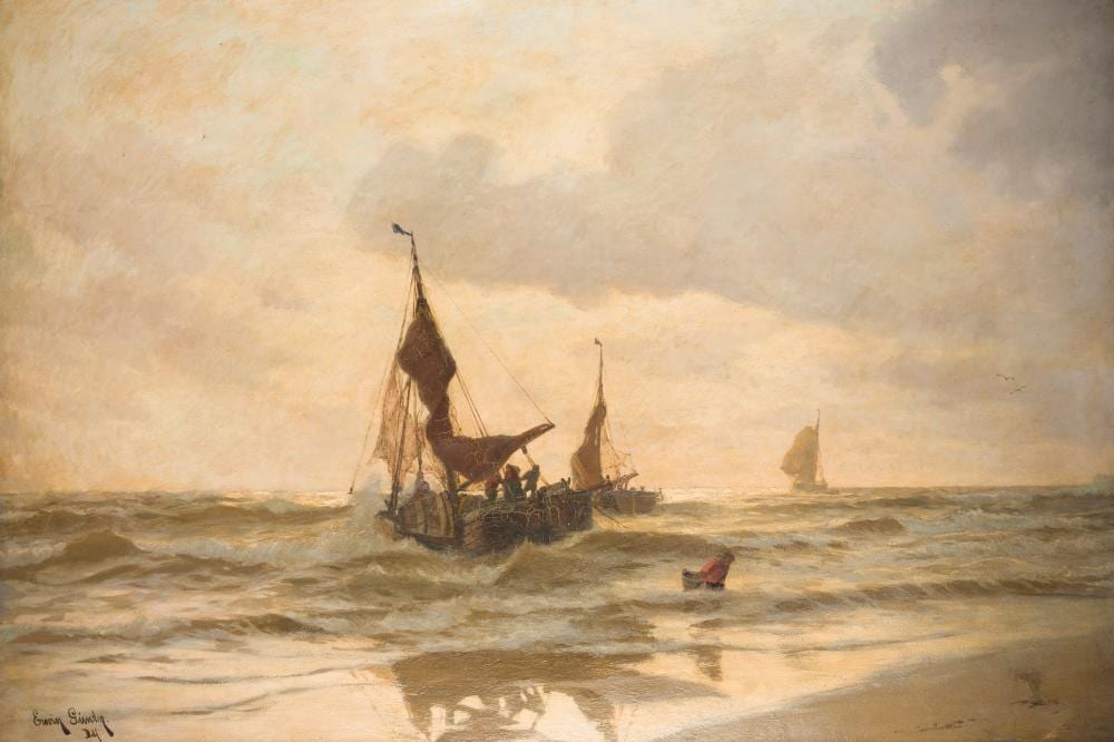 Erwin Carl Wilhelm Günther comparable auction result: erwin carl wilhelm g nther gro formatiges seest ck