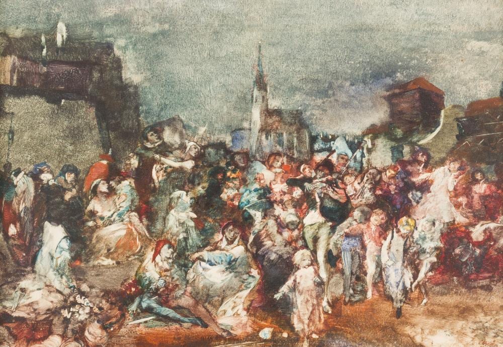 Oskar Larsen comparable auction result: oskar larsen der rattenf nger von hameln