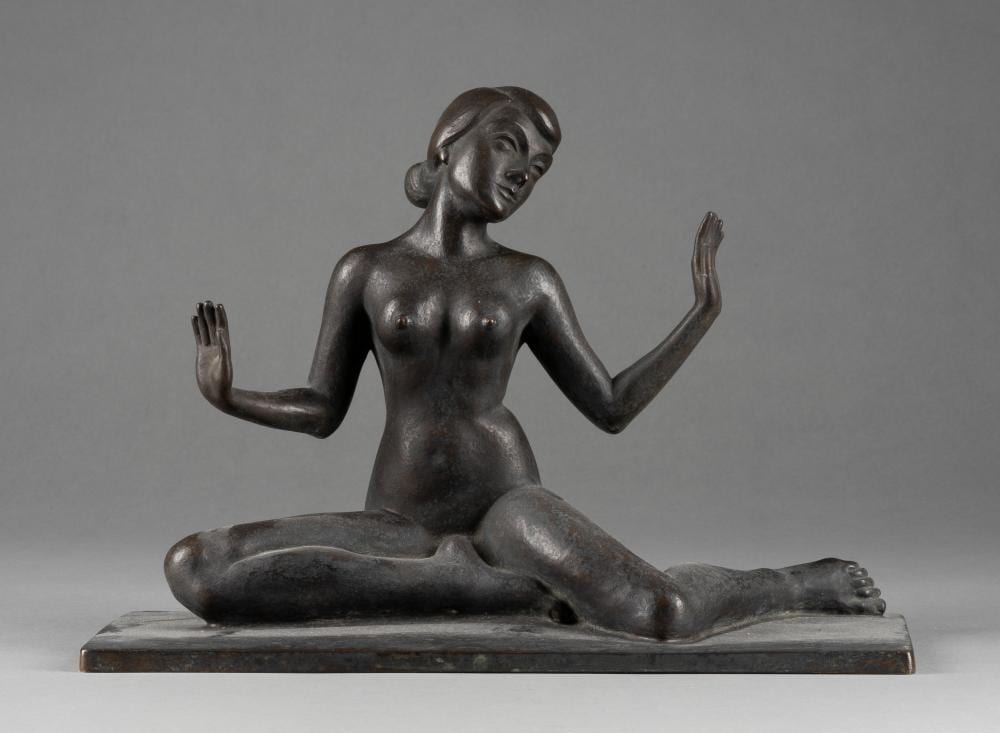 Hans Gerwing comparable auction result: hans gerwing sitzender frauenakt
