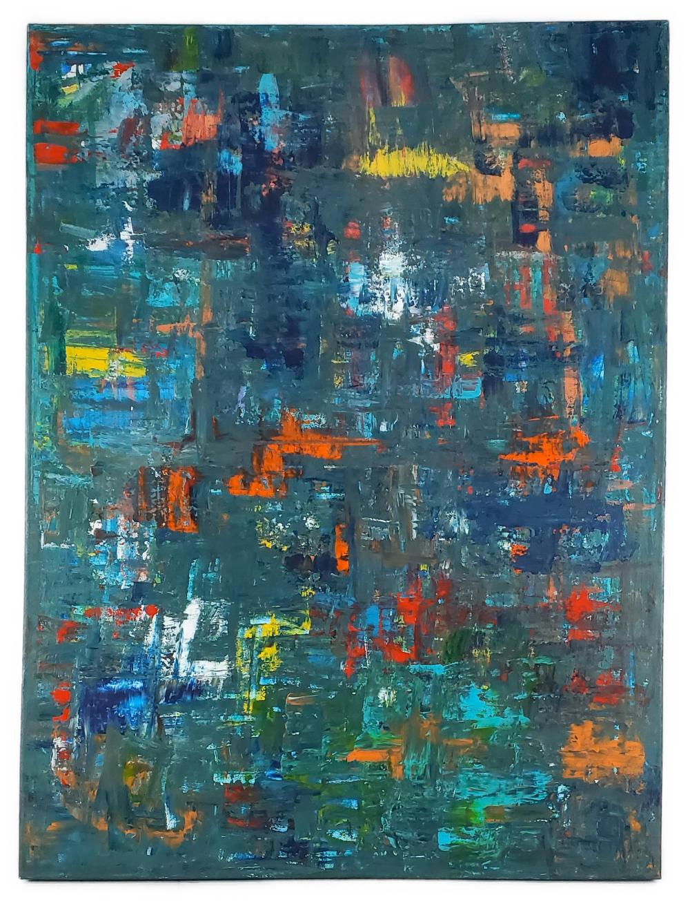 Massoud Arabshahi comparable auction result: massoud arabshahi iranian 1935 2019 attributed to untitled oil on canvas signed on the verso fralshaki 96 40 x 30 unframed