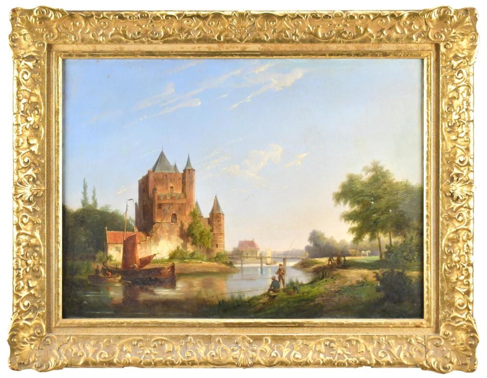 William Raymond Dommersen comparable auction result: william raymond dommersen oil dutch landscape