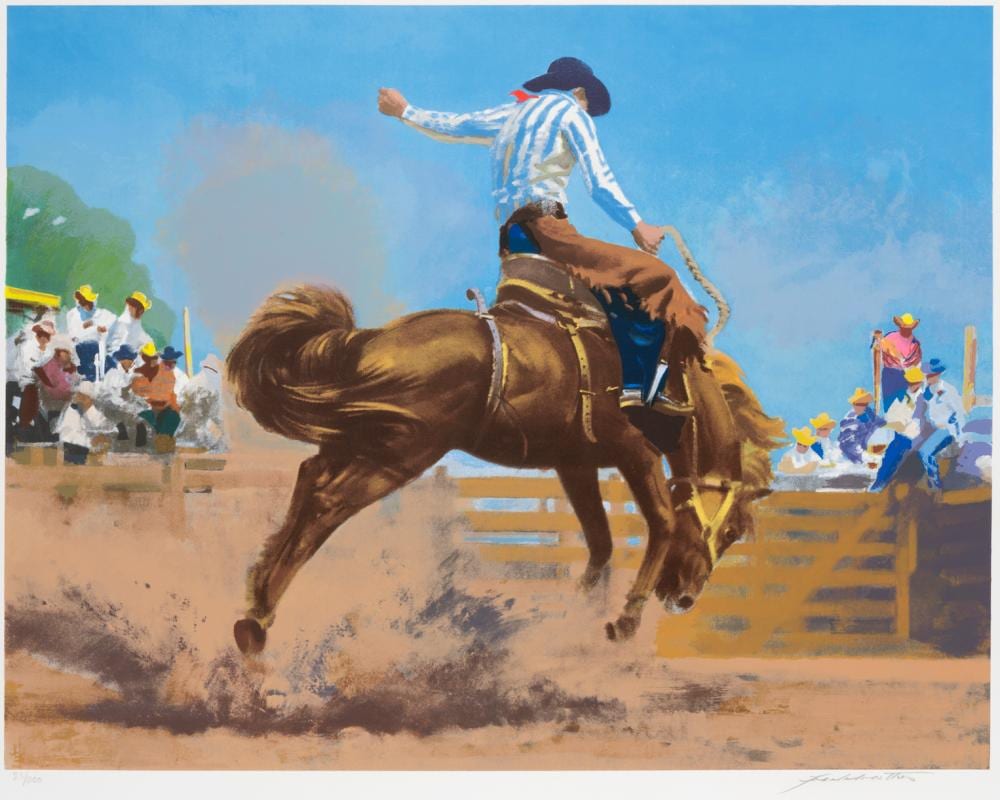 Frank Wootton comparable auction result: frank wootton bucking bronc