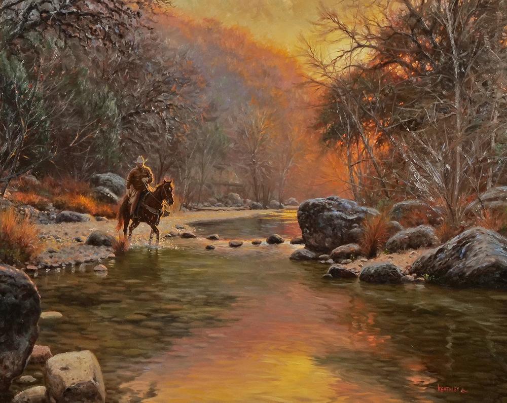 mark keathley b 1963 cowboy oil on canvas · ACES Gallery · 2025-09-14 Mark Keathley comparable auction result: mark keathley b 1963 cowboy oil on canvas