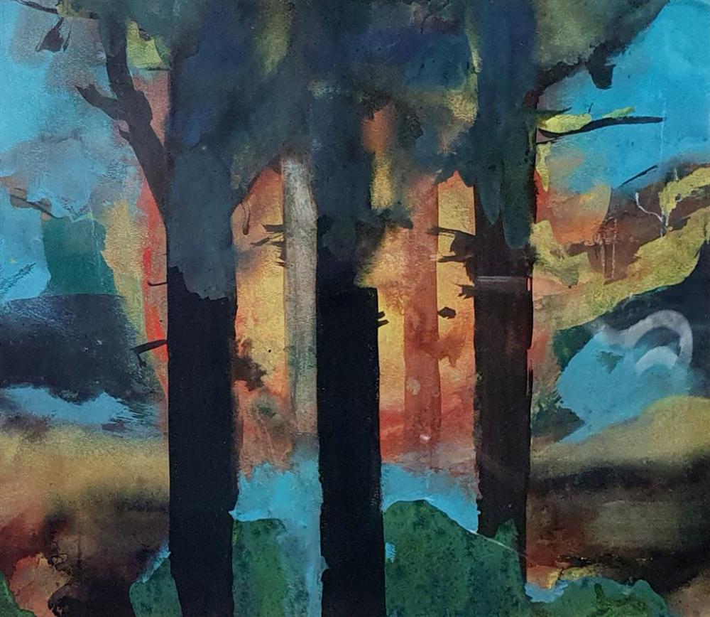 Eva Kubbos comparable auction result: eva kubbos 1928 summer mood 2 1973 watercolour 45 x 55 cm framed 63 x 73 cm with original catalogue from society of the