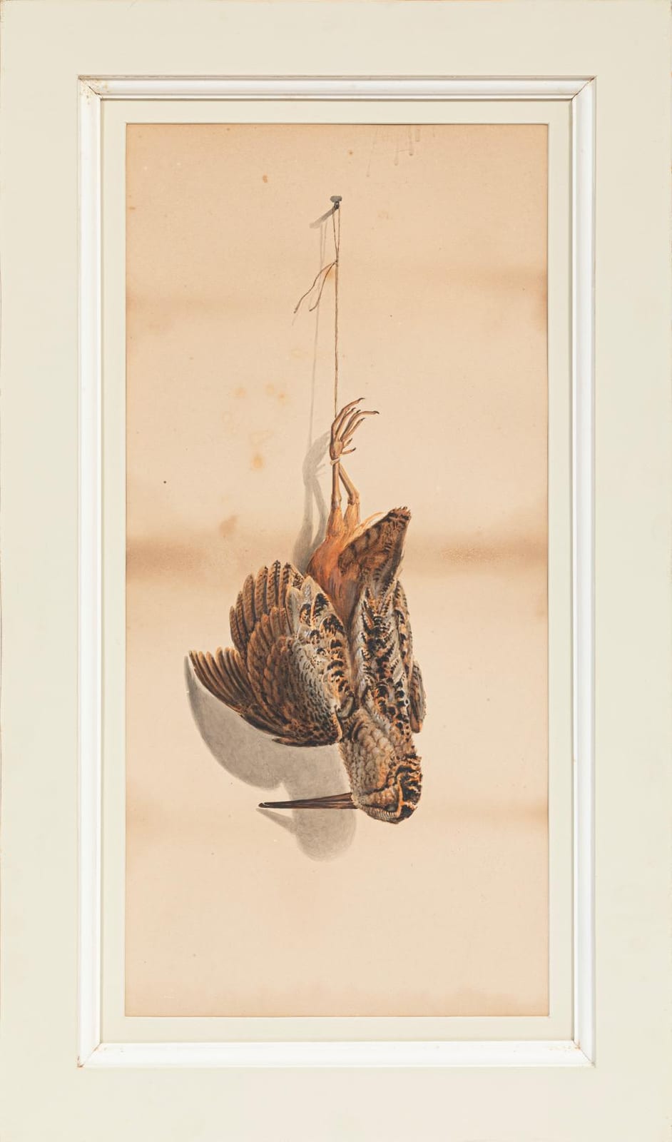 Achille Perelli comparable auction result: achille perelli italian louisiana 1822 1891 nature morte woodcock watercolor on paper