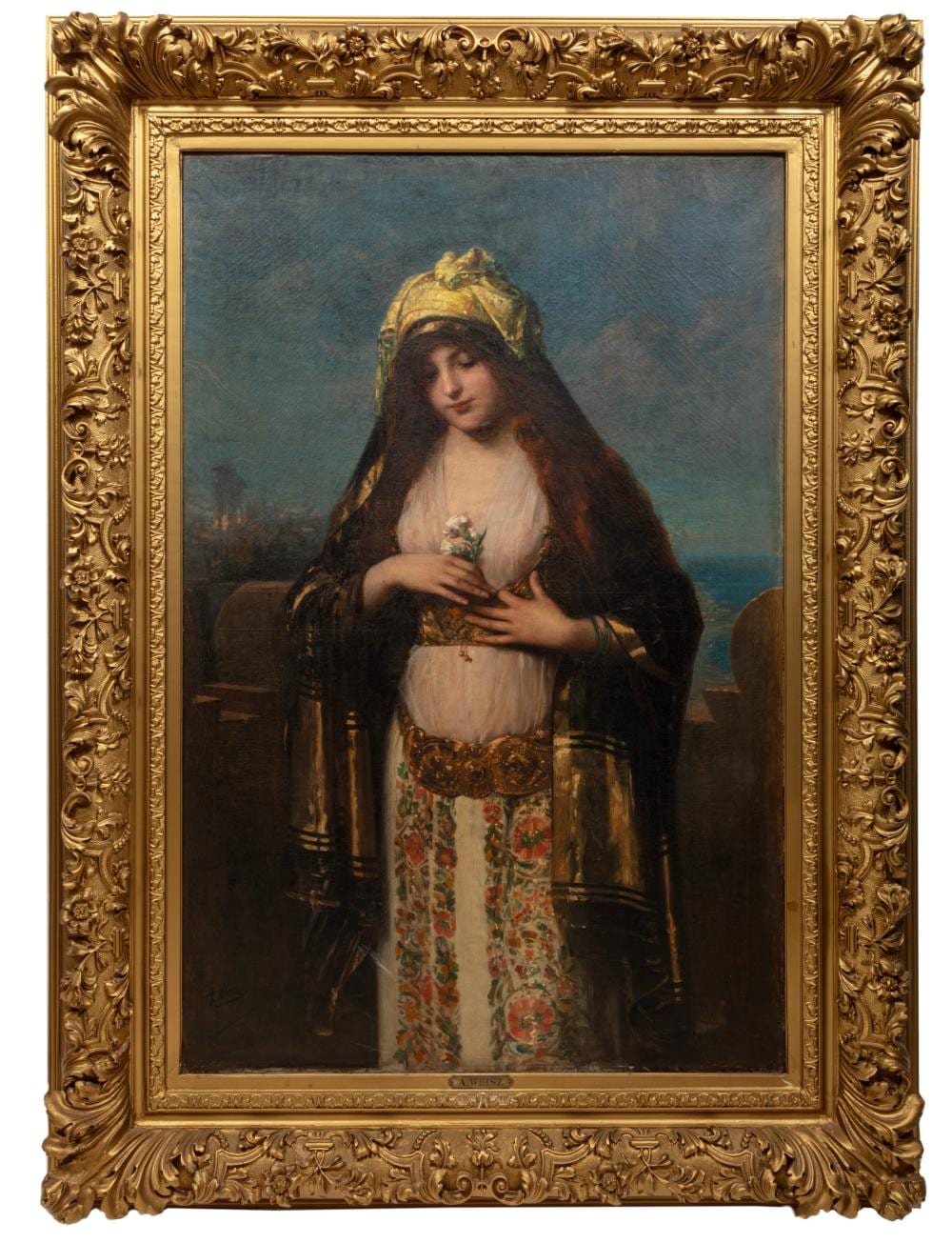 Adolf Weisz comparable auction result: adolphe weisz hungarian france 1838 1900 portrait of a beautiful lady oil on canvas