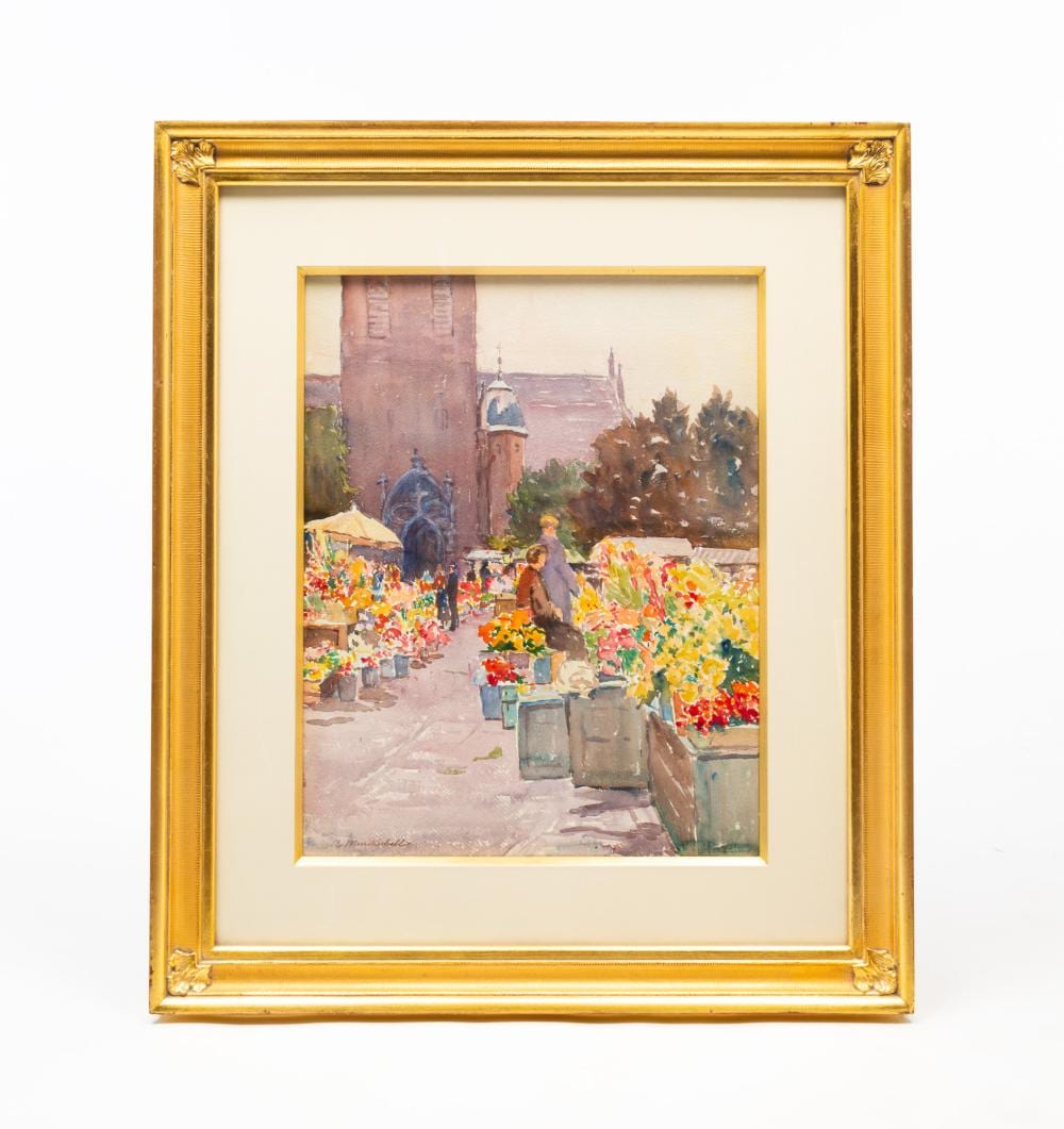 Emma Mendenhall comparable auction result: emma mendenhall cincinnati ohio 1873 1964 breaking with tradition watercolor