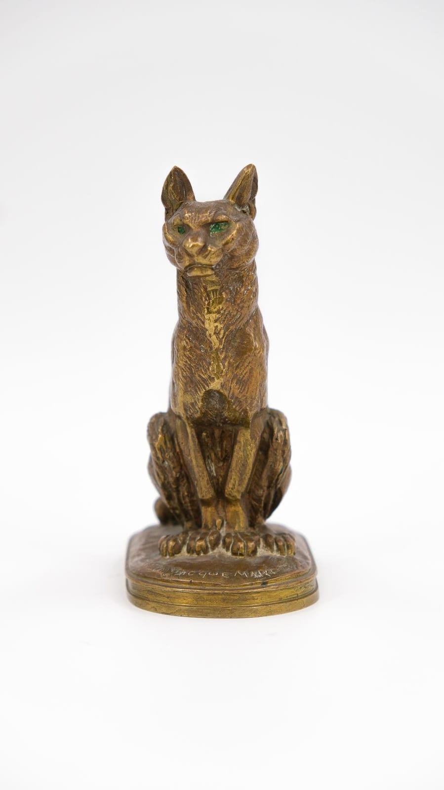 Alfred Jacquemart comparable auction result: alfred jacquemart 1824 1896 a french patinated bronze sculpture figure of a sitting cat