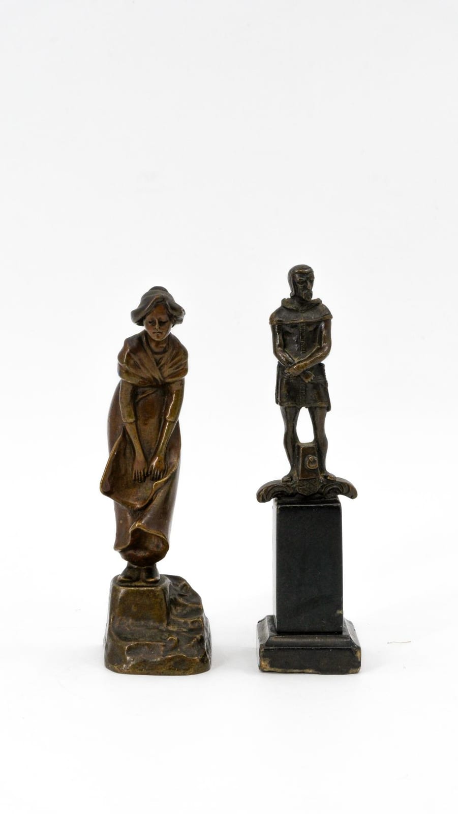Ferdinand Doblinger comparable auction result: ferdinand doblinger 1872 1935 and anonymous a composed lot of two small patinated bronze