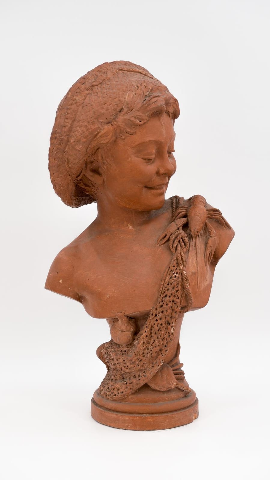 Isidore de Rudder comparable auction result: isidore de rudder 1855 1943 a large and patinated terracotta bust sculpture of a boy