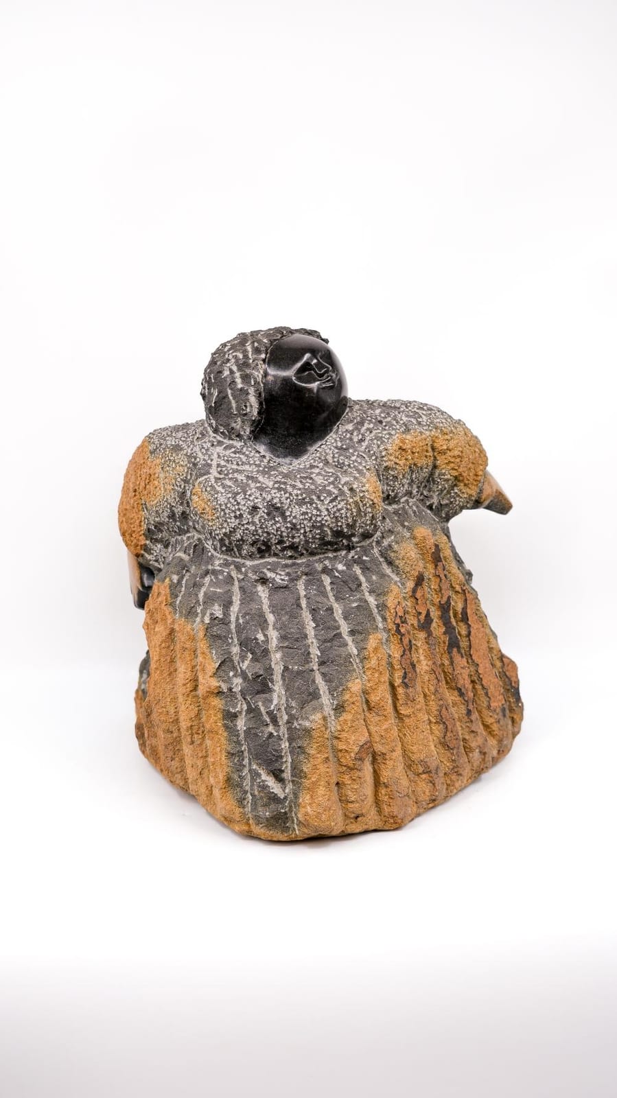 Colleen Madamombe comparable auction result: colleen madamombe 1964 2009 an african carved springstone art sculpture figure of a lady