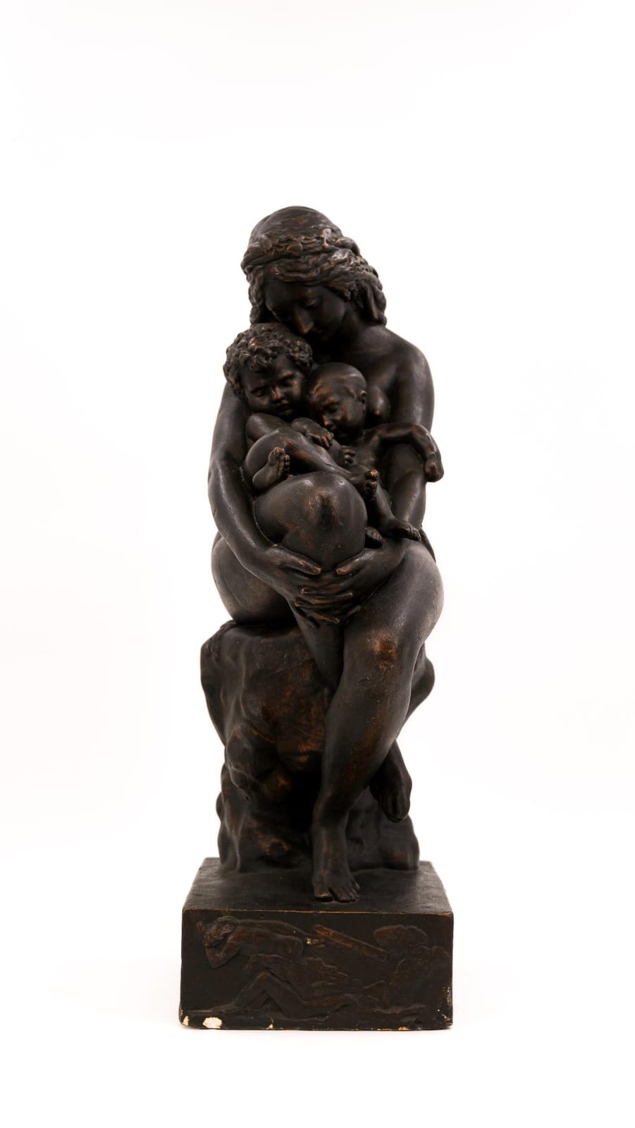 Auguste Hyacinthe Debay comparable auction result: auguste debay 1804 1865 attributed to mother and child a large antique patinated plaster figure