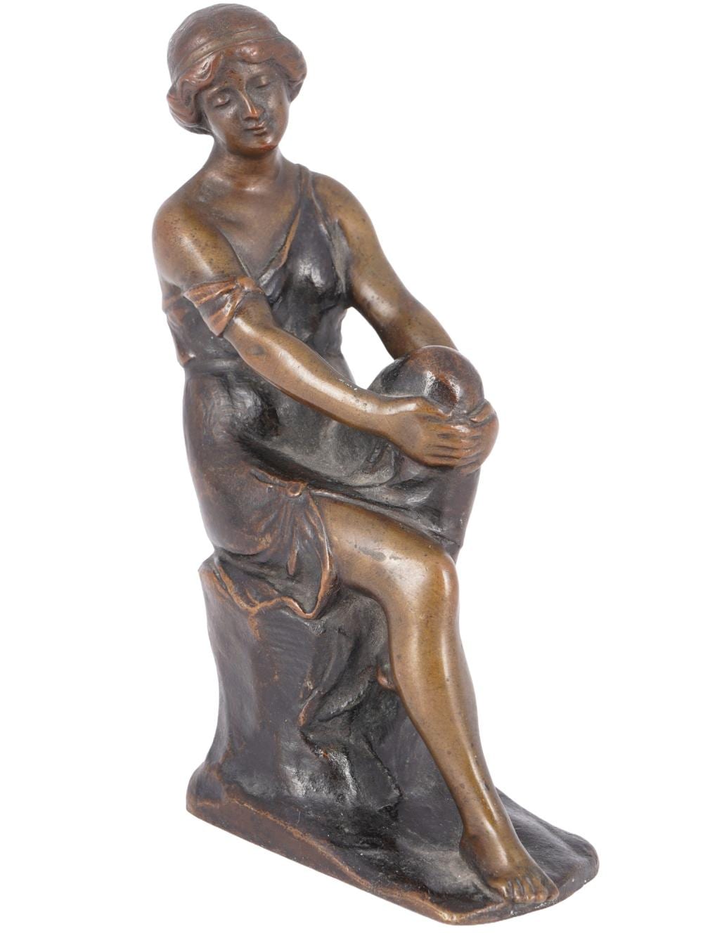 Rudolf Kaesbach comparable auction result: rudolf kaesbach 1873 1955 bronze seated young woman