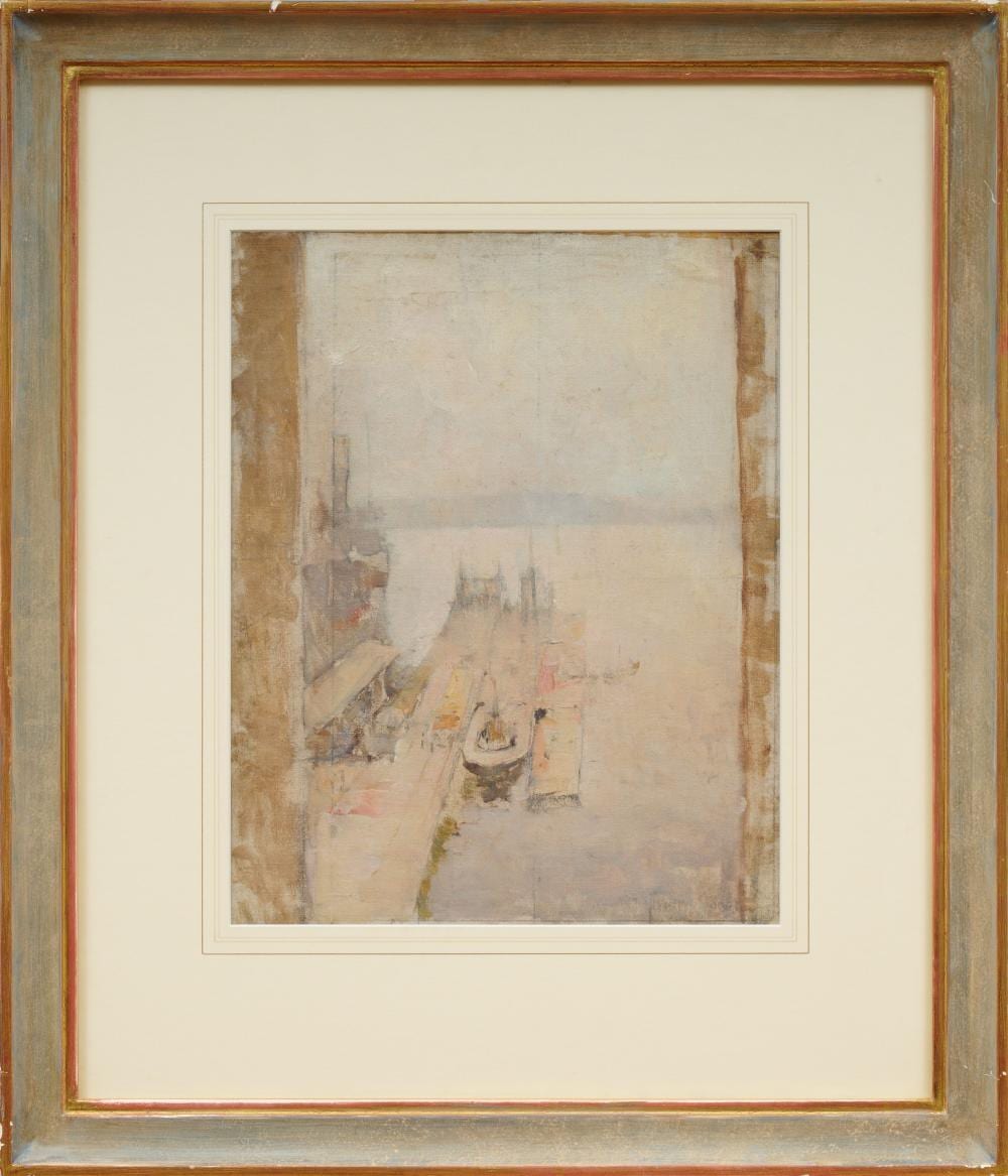 john llewellyn jones 1870 1927 ship building sydney harbour oil on canvas on board 37x30cm · Lawsons · 2025-09-07 J. Llewellyn Jones comparable auction result: john llewellyn jones 1870 1927 ship building sydney harbour oil on canvas on board 37x30cm